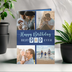 Alles Gute zum Geburtstag Papa Foto-Collage Beste  Karte