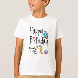Alles Gute zum Geburtstag. Papa, ich Liebe dich. T-Shirt