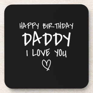 Alles Gute zum Geburtstag Papa Ich Liebe Dich Vate Getränkeuntersetzer