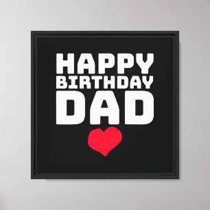 Alles Gute zum Geburtstag Papa Leinwanddruck