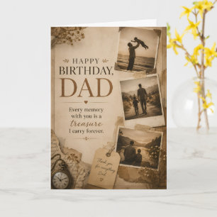 Alles Gute zum Geburtstag Papa Memory Quote Card Karte