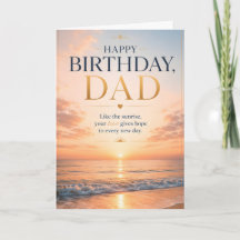 Alles Gute zum Geburtstag Papa Sunrise Grußkarte 