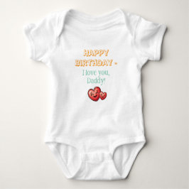 Alles Gute zum Geburtstag Papa, Vatertag Geschenk, Baby Strampler
