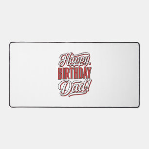 Alles Gute zum Geburtstag Papa Vintage-Typografie- Schreibtischunterlage