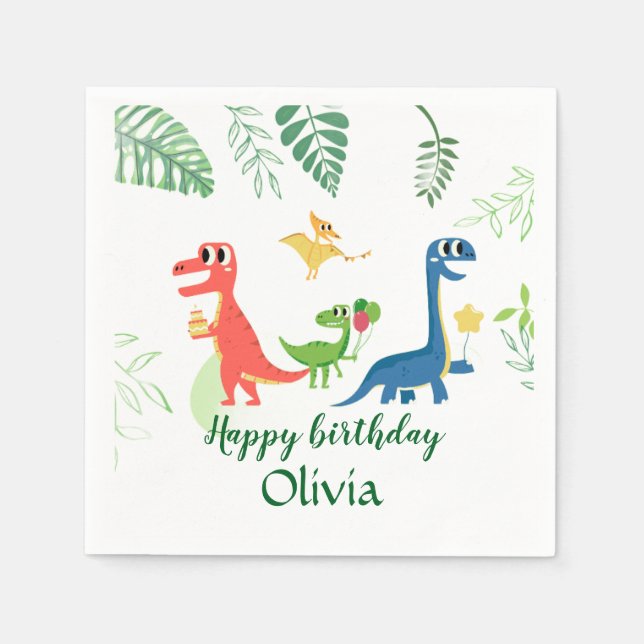 Alles Gute zum Geburtstag Papier Serviette (Vorderseite)