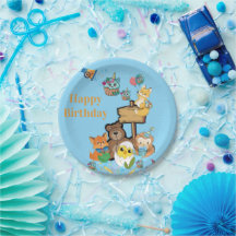 Alles Gute zum Geburtstag Papier Teller Fuchs Tedd