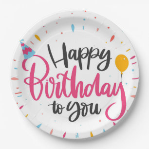 Alles Gute zum Geburtstag Pappteller