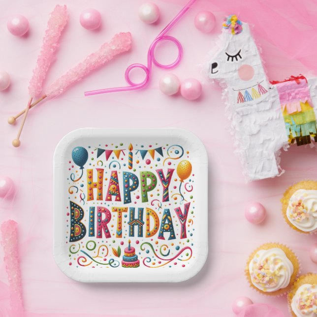 Alles Gute zum Geburtstag Pappteller (Party)