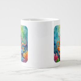 Alles Gute zum Geburtstag Partyhut für Kraken, Aqu Jumbo-Tasse