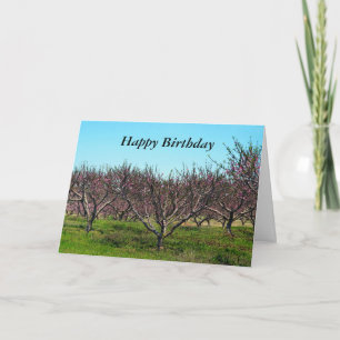Alles Gute zum Geburtstag Peach Orchard im vollen  Karte