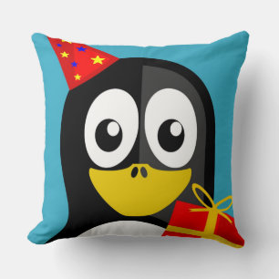 "ALLES GUTE ZUM GEBURTSTAG" PENGUIN KISSEN