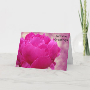 Alles Gute zum Geburtstag - Peony Swirl Karte