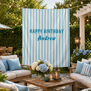 Alles Gute zum Geburtstag Personalisiertes Banner  Wandteppich