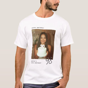 Alles Gute zum Geburtstag Personalisiertes Foto je T-Shirt