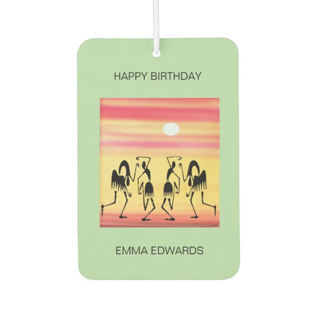 Alles Gute zum Geburtstag, Phantastische afrikanis Autolufterfrischer (Vorderseite)