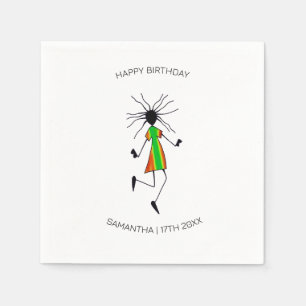 Alles Gute zum Geburtstag, Phantastischer Tanz Serviette