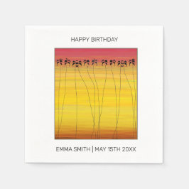 Alles Gute zum Geburtstag, Phantastischer tropisch Serviette