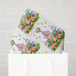 Alles Gute zum Geburtstag Pink Cupcake Seidenpapie Seidenpapier