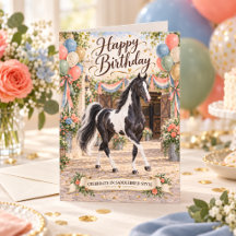 Alles Gute zum Geburtstag Pinto American Saddlebre