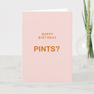 Alles Gute zum Geburtstag Pints Karte