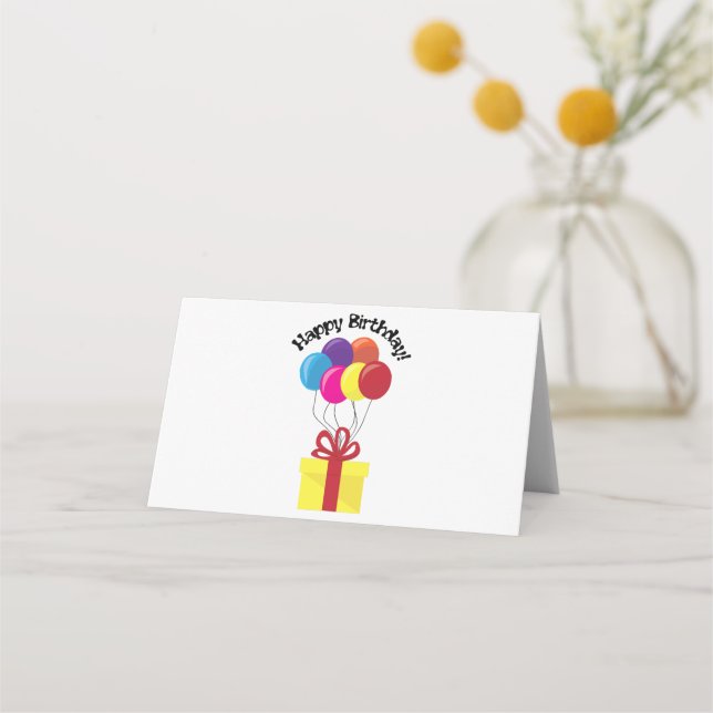 Alles Gute zum Geburtstag! Platzkarte (Vorderseite)