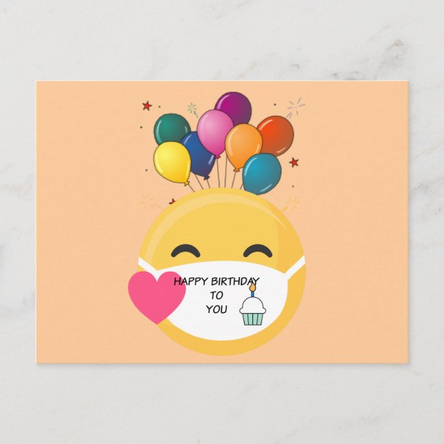 Alles Gute zum Geburtstag! Postkarte (Vorderseite)