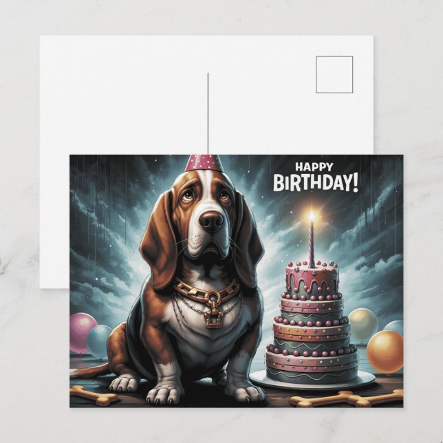 Alles Gute zum Geburtstag Postkarte (Vorne/Hinten)