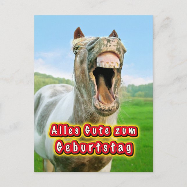 Alles Gute zum Geburtstag Postkarte (Vorderseite)