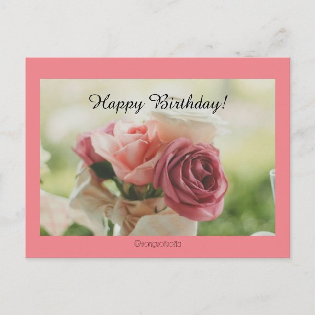 Alles Gute zum Geburtstag! Postkarte (Vorderseite)