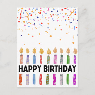 ALLES GUTE ZUM GEBURTSTAG POSTKARTE