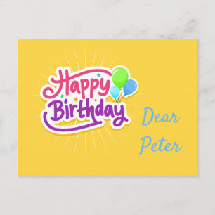 Alles Gute zum Geburtstag Postkarte