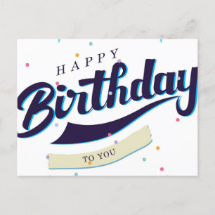 Alles Gute zum Geburtstag Postkarte