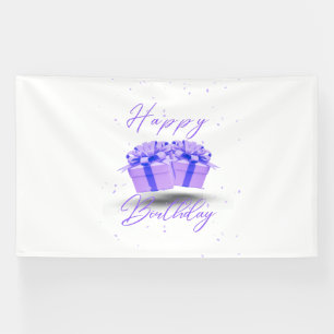 Alles Gute zum Geburtstag Pretty Purple 6x10 Vinyl Banner