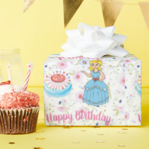 Alles Gute zum Geburtstag Prinzessin Geschenkpapie Geschenkpapier