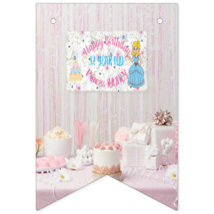 Alles Gute zum Geburtstag Prinzessin Girlande Bann Wimpelkette