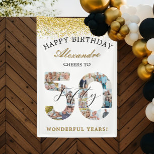 Alles Gute zum Geburtstag – Prost auf 50 Jahre Fot Banner