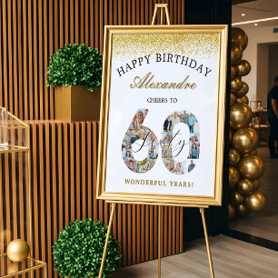 Alles Gute zum Geburtstag – Prost auf 60 Jahre Fot Poster