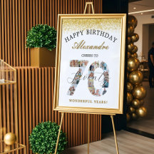 Alles Gute zum Geburtstag Prost auf 70 Jahre Foto-