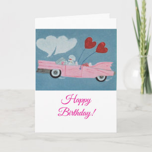 Alles Gute zum Geburtstag Pudel Hündchen Karte