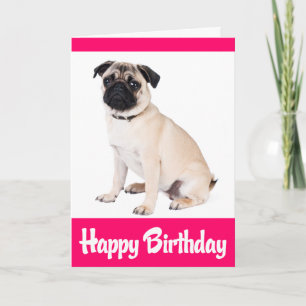 Alles Gute zum Geburtstag Puppy Hund Grußkarte - V Karte