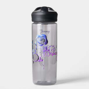 Alles Gute zum Geburtstag Purple Rose Trinkflasche