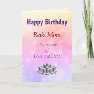 Alles Gute zum Geburtstag Reiki-Mutter Design Kart Karte