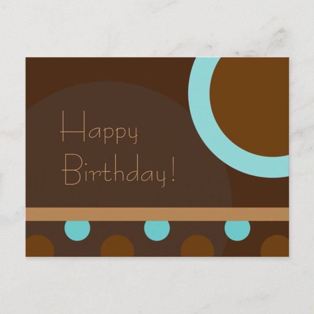 Alles Gute zum Geburtstag! Retro 103 Postkarte (Vorderseite)