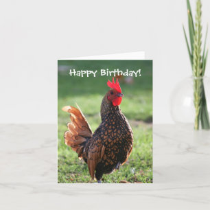 Alles Gute zum Geburtstag, Rooster Karte