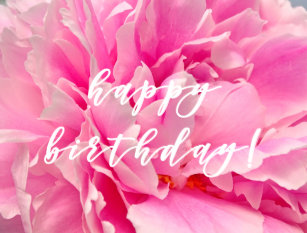 Inschrift Ist Happy Birthday Auf Die Blumen Stockfotografie Alamy