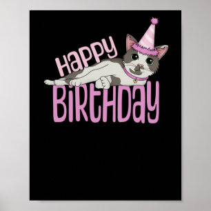 Alles Gute zum Geburtstag - Rosa Poster