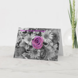 Alles Gute zum Geburtstag - Rosa Rose Karte