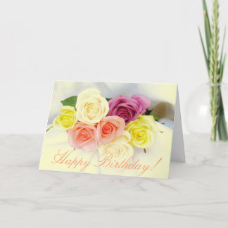 Alles Gute zum Geburtstag! Rosenbukett! Karte