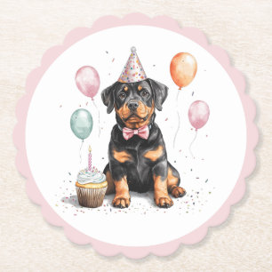 Alles Gute zum Geburtstag Rottweiler Hund Untersetzer