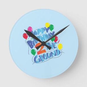 Alles Gute zum Geburtstag Runde Wanduhr